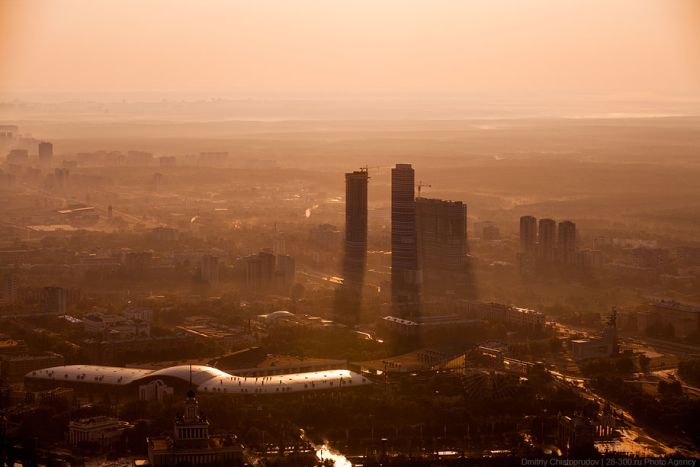 Панорамный вид на Москву с высоты 503 метра