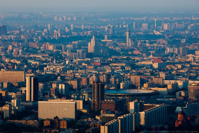 Панорамный вид на Москву с высоты 503 метра