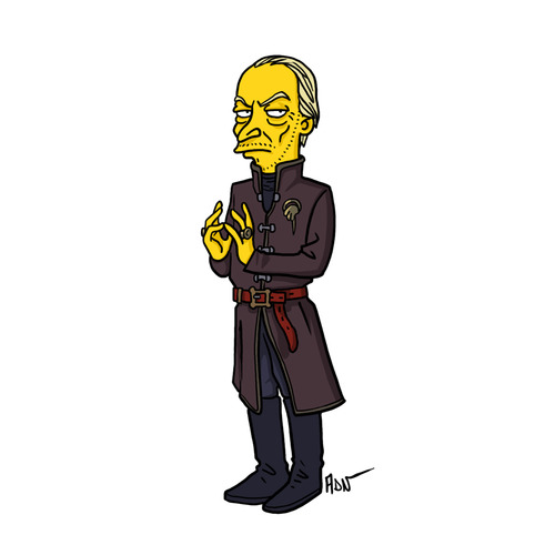 Tywin Lannister from &#8220;Game of Thrones" / Simpsonized by ADN