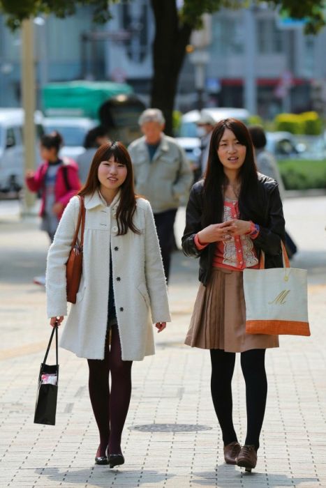 Подборка японских девушек на улицах