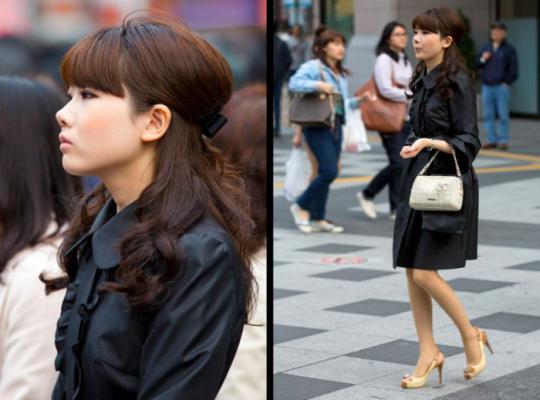 Подборка японских девушек на улицах