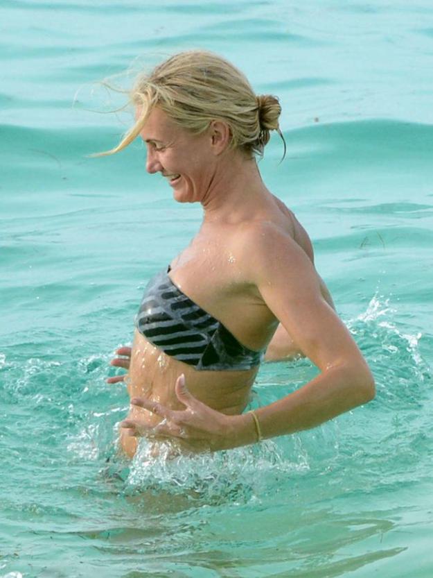 Камерон Диас и Кейт Аптон плескаются на Багамах