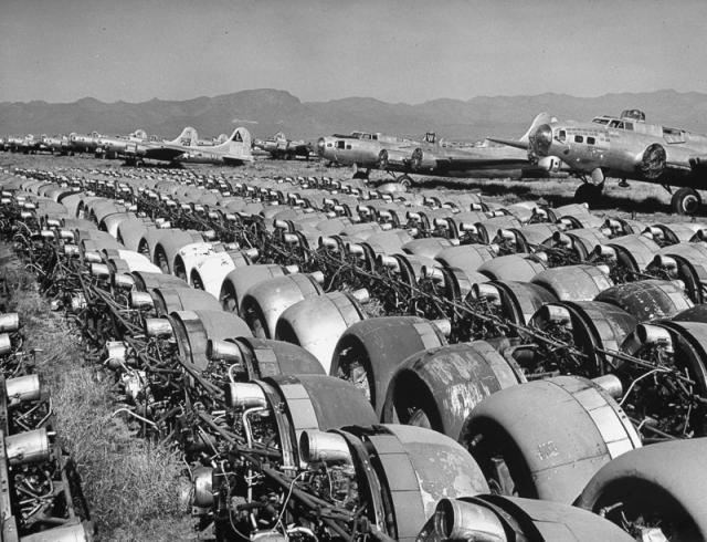 17. Излишки военной техники после окончания Второй Мировой войны, США, 1947 год. история, фотографии