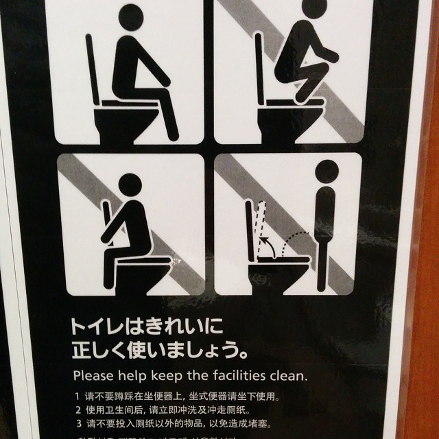 Такие вот правила поведения в туалете япония, японцы