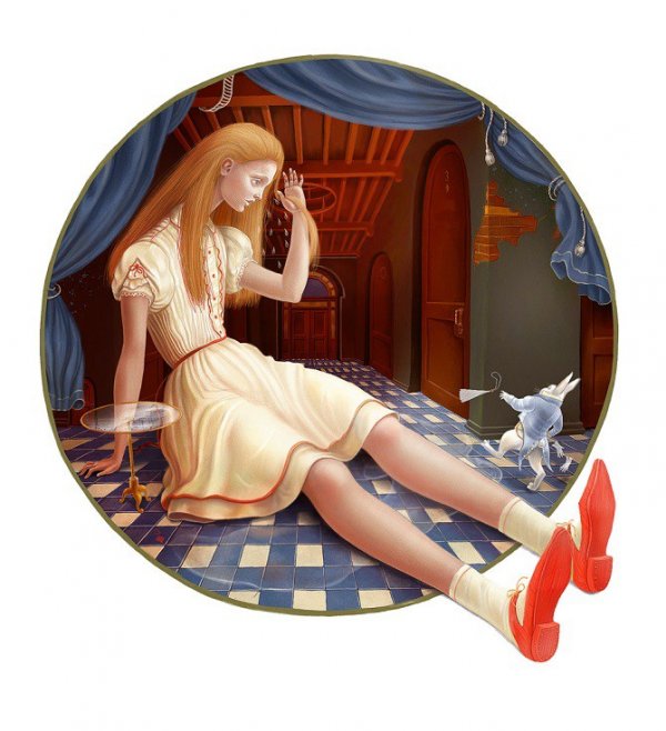 Иллюстрации к “Алисе в стране чудес” от русского художника