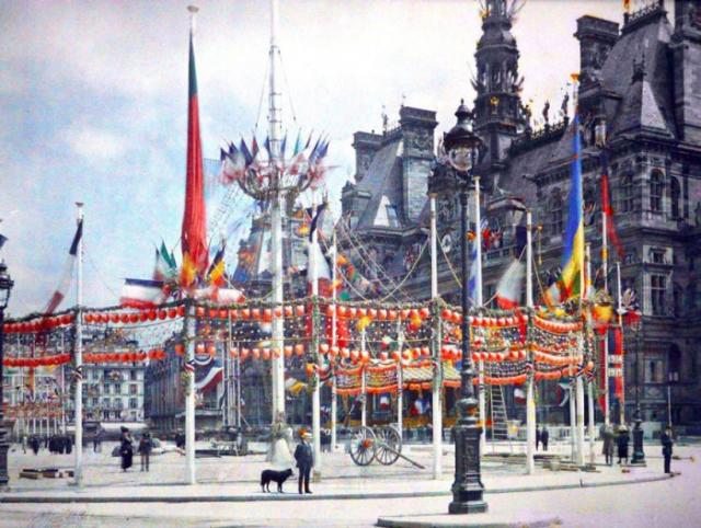 Редкие цветные снимки Парижа 100-летней давности