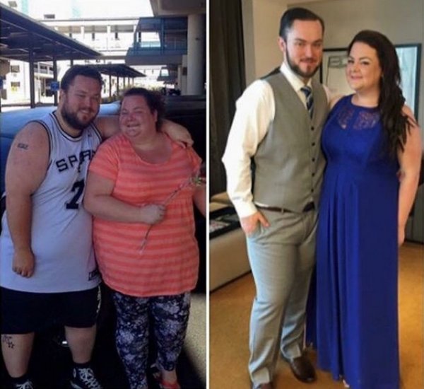 Пара из Австралии вместе похудела на 170 килограммов