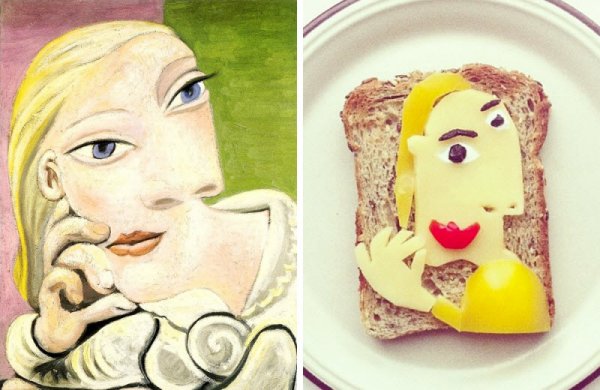 15 великих картин, которые нарисовали на бутербродах и съели