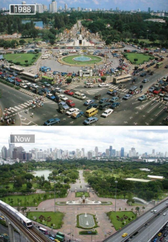 17 снимков «тогда» и «сейчас», демонстрирующих масштабы развития крупных городов