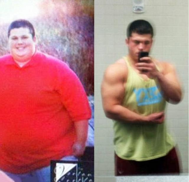 Парень, страдавший от ожирения, похудел на 95 кг