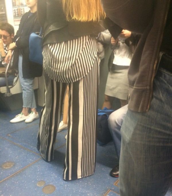 Странный стиль пассажиров питерского метро