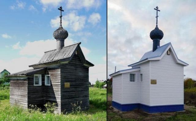 В Архангельской области отреставрировали 300-летнюю часовню