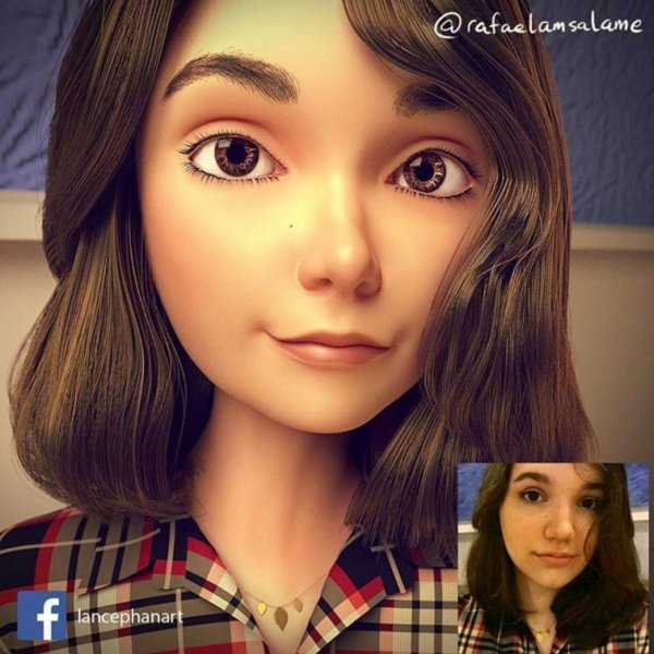 Художник превращает аватарки случайных пользователей в потрясные 3D-портреты