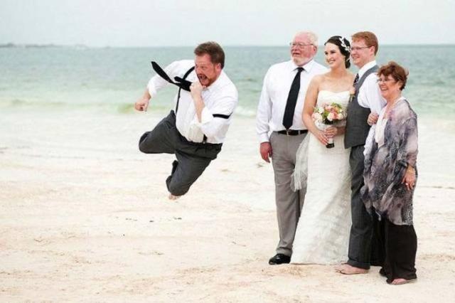 Забавные свадебные фото