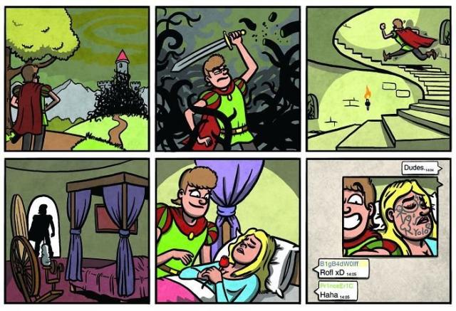 Взрослые комиксы по мотивам детских сказок