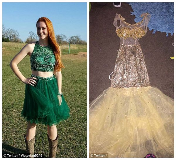 Девушки купили платья на выпускной в интернете