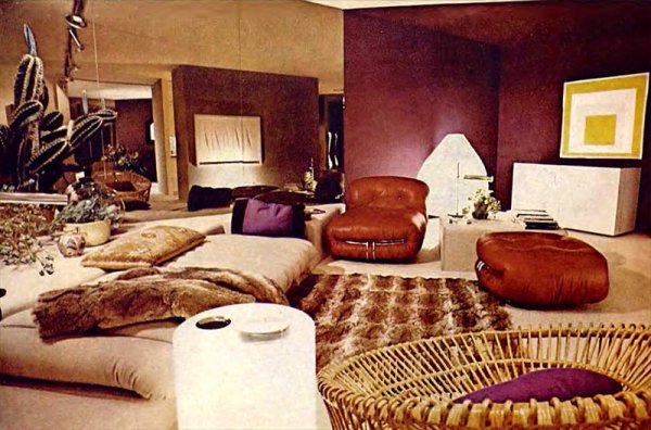 Винтажные интерьеры гостиных 1961-1981