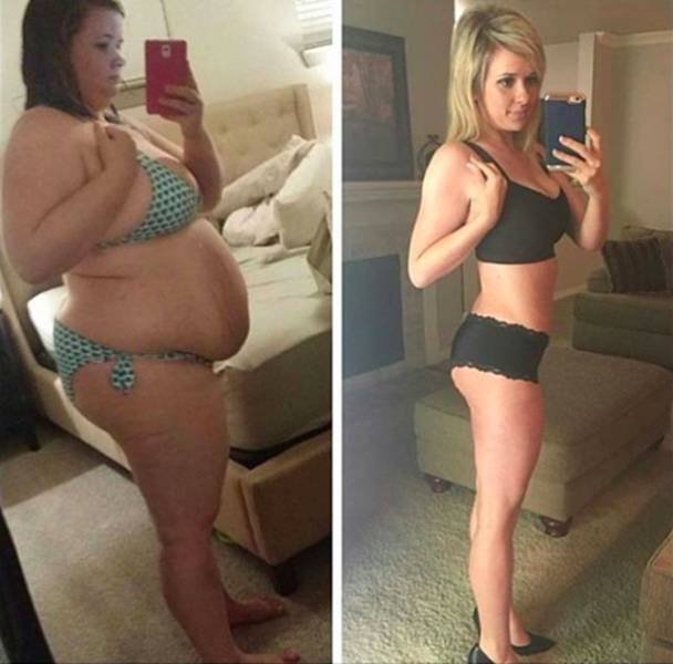 Мотивирующие фото людей, поборовших лишний вес