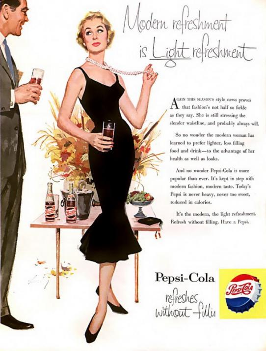 Винтажная реклама Pepsi (50-60 гг.)