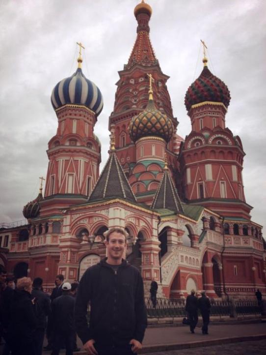 Основатель Facebook Марк Цукерберг приехал в Москву